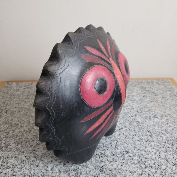 Vintage‎ Max Kerlow? Sculpture Folk Art Mexican Pottery Owl Statue Figure. Heavy - Picture 2 of 8